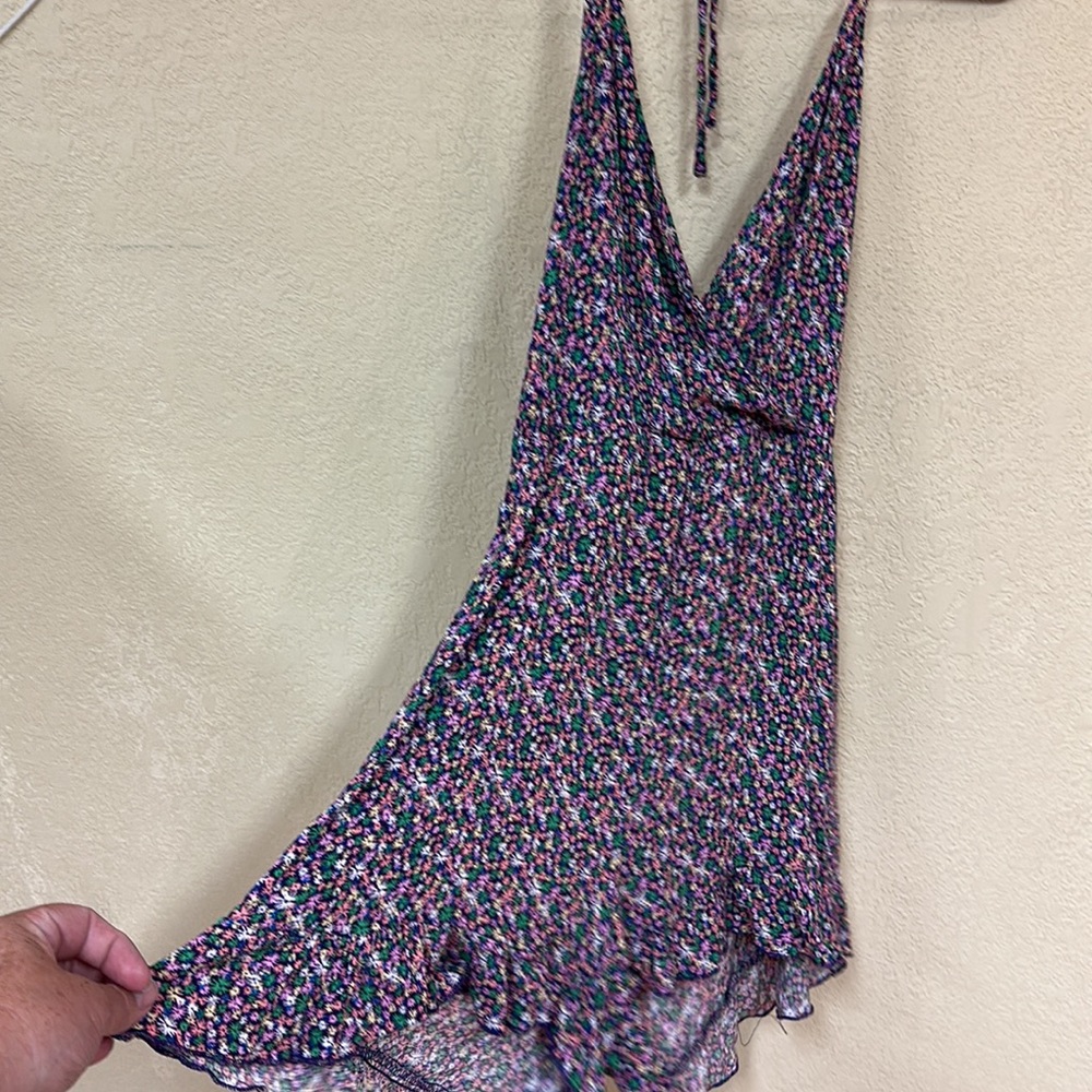 Hesperus womans boho Floral halter Romper size Large - Picture 3 of 7